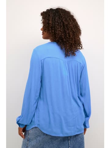 KAFFE curve Langarm-Bluse KCami in Ultramarine