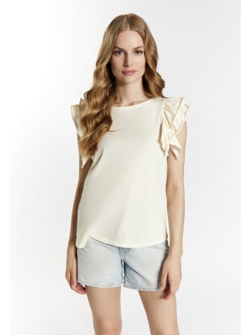 DreiMaster Damen T-Shirt in Wollweiss