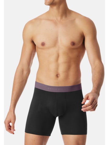 Schiesser Long Short / Pant 95/5 Cotton in Schwarz
