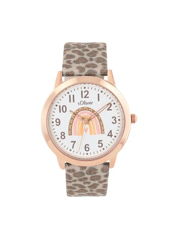 s.Oliver Quarzuhr Textil, Alloy in rosegold