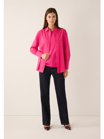 More & More softes, schmales Basic-Langarmshirt in pink