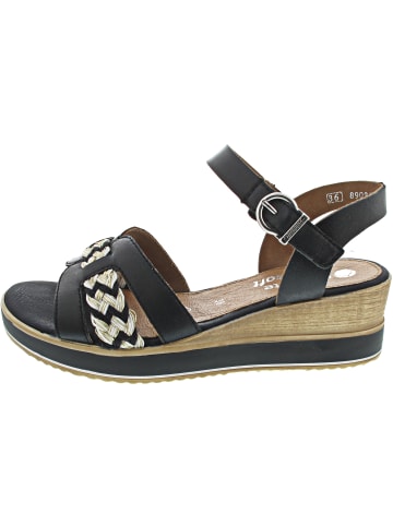 remonte Keilsandalette Schwarz