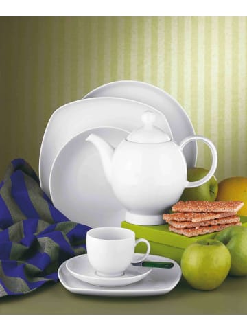 Seltmann Weiden 18er Set Kaffeeservice Lido Weiß weiß in weiß