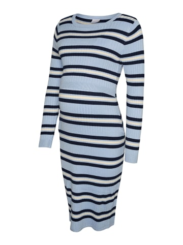 mama licious Strickkleid in Brunnera Blue 1