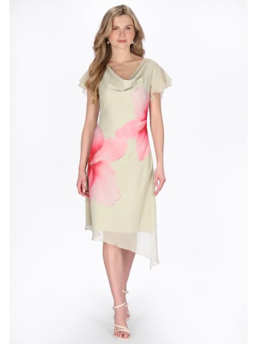 Usha Women Dress in beige pink