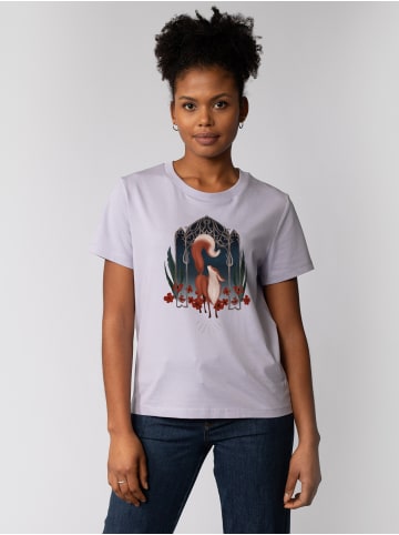 wat? Apparel T-Shirt Der wunderschöne Fuchs in Lavender
