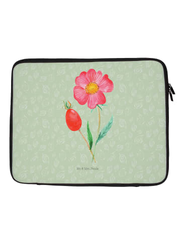 Mr. & Mrs. Panda Laptop Tasche Blume HageRundunge ohne Spruch in Blattgrün