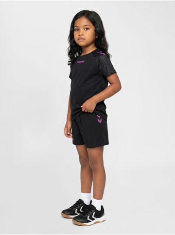 Hummel Verstellbare Taille Kurze Hose Hmlblaze Kinder in BLACK/DAHLIA