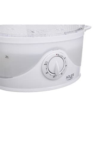 Adler Europe Adler AD 633 Dampfgarer 800W - mit 3 Behältern, 9L & Reisschale in Weiß