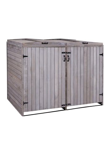 MCW XL 2er-/4er-Mülltonnenverkleidung H74, erweiterbar, Anthrazit-grau