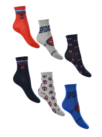 Spiderman 6er-Set: Socken Strümpfe in Mehrfarbig