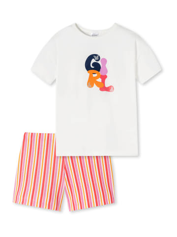 Schiesser Pyjama Girls World Organic Cotton in Weiß