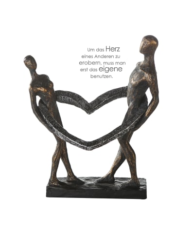 GILDE Skulptur "Connected" in Bronze - H. 31 cm - B. 26 cm