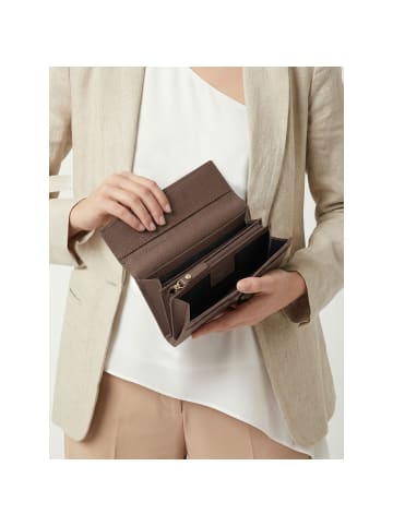 Lazarotti Bologna Leather Geldbörse Leder 19 cm taupe