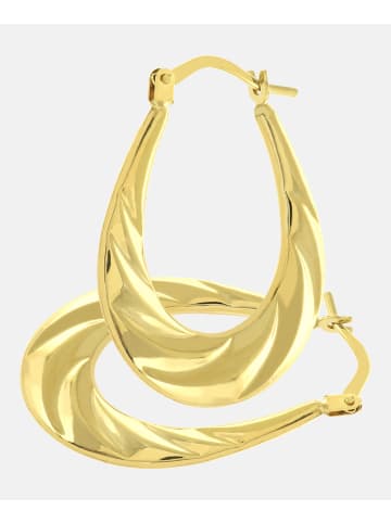 Vanlere Creolen aus 375 Gelbgold gedreht