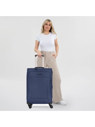 Franky Melbourne 3.0 4-Rollen Trolley 69 cm mit Dehnfalte in dark blue