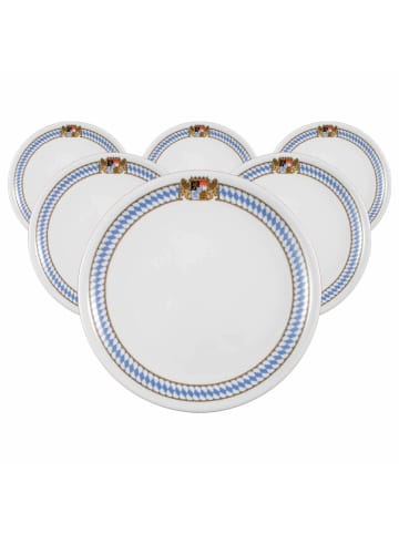 Seltmann Weiden 6er Set Speiseteller Compact Bayern ø 25,4 cm in bunt