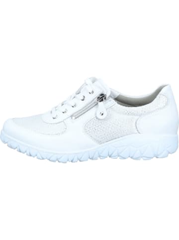 WALDLÄUFER Schnürschuhe in weiss/silber