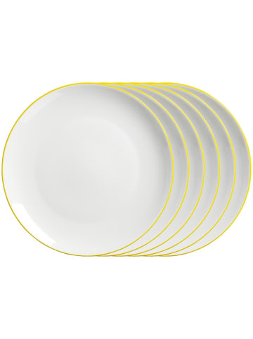 6er Set Speiseteller Adela in Gelb ø 26,5 cm