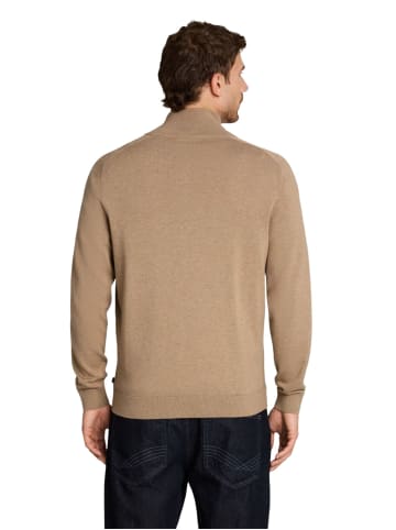 Tom Tailor Strickjacke BASIC ZIP JACKET KNIT in Braun