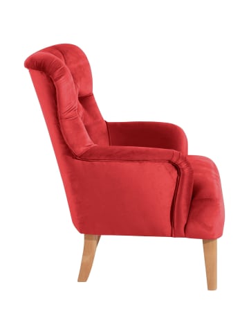 others SESSEL Kaiya Bezug Samtvelours Buche natur / rot