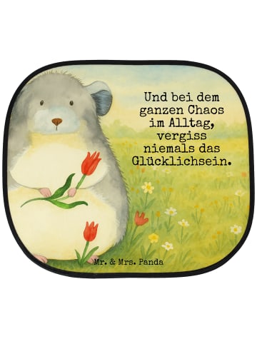 Mr. & Mrs. Panda Auto Sonnenblende Chinchilla Blume Design mit S... in Weiß