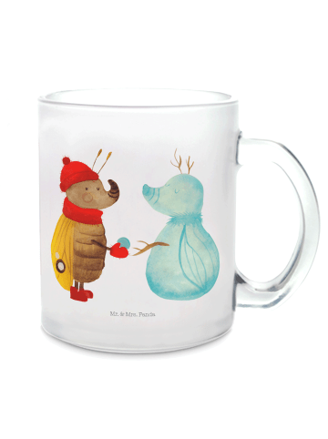 Mr. & Mrs. Panda Tasse Nachtfalter Schneemann ohne Spruch in Transparent