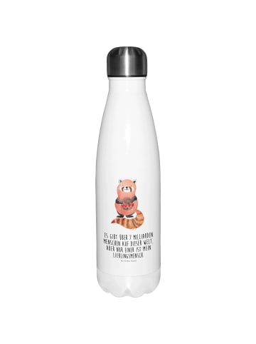 Mr. & Mrs. Panda Thermosflasche Roter Panda mit Spruch in Weiß