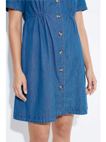 Ulla Popken Midikleid in blue denim