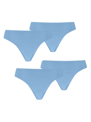 Puma 4er Pack Invisible Ultra Soft Cotton Strings in Hellblau