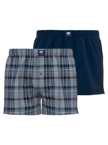CECEBA Web-Boxershorts 2er Pack in Blau