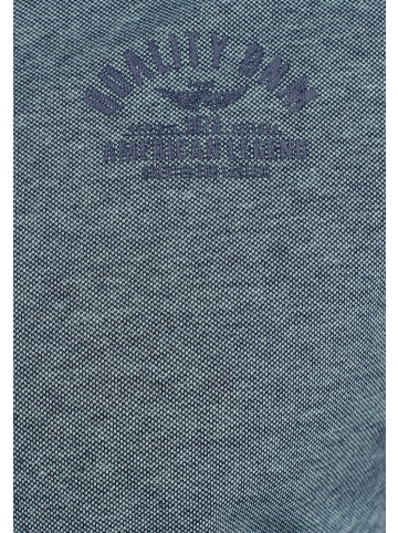 ARIZONA Poloshirt in türkis-meliert