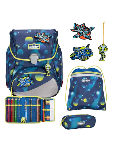 Scout Alpha Exklusiv LED - Schulranzen Set 4tlg. (Planes) in Planes