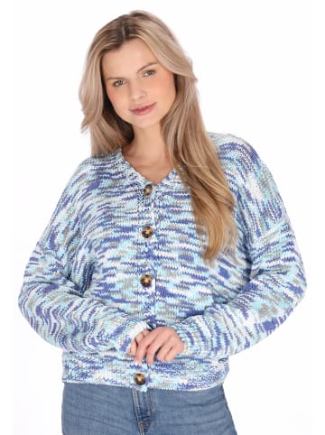 usha BLUE LABEL Women Cardigan in blue multicolor