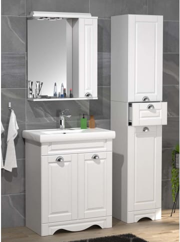 ebuy24 Badmöbelset CasaloL Weiß 61 x 46 cm