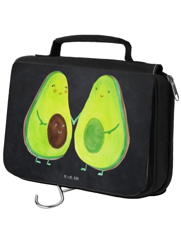 Mr. & Mrs. Panda Kosmetiktasche Avocado Pärchen ohne Spruch in Kreidetafel