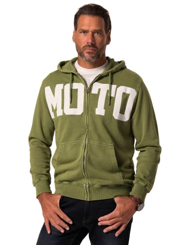 JP1880 Sweatjacke in khaki grün