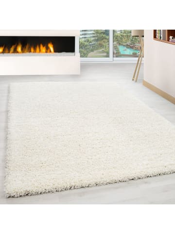 Hochflor Teppich Lux Creme