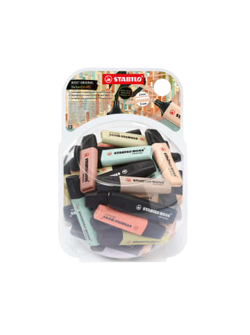 STABILO Textmarker BOSS ORIGINAL NatureCOL. Bonbonglas 60 Stück/7 Farben