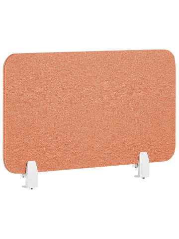 Beliani Schreibtischtrennwand WALLY in Rot - (W) 80 x (H) 40 x (L) 2 cm