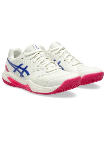 asics Laufschuhe GEL-DEDICATE 8 in cream/dark cobalt