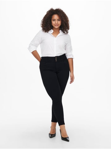 ONLY Carmakoma Skinny Stretch Jeans Curvy Plus Size Denim CARANNA Übergröße in Schwarz