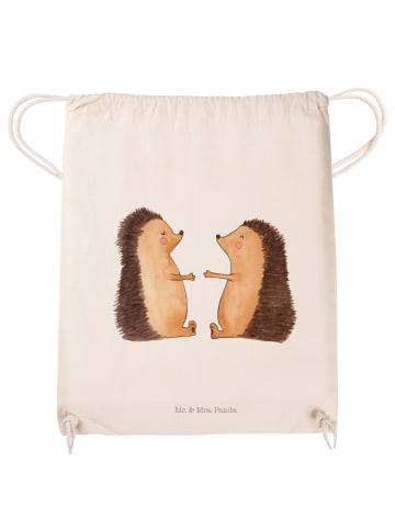 Mr. & Mrs. Panda gym tasche Igel Liebe ohne Spruch in Creme