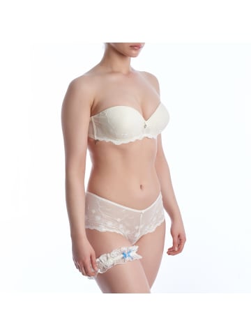 Selene 2tlg. Set: Push-up-BH + Culotte-Slip in White