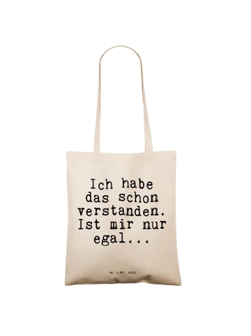 Mr. & Mrs. Panda Schultasche Ich habe das schon... mit Spruch in Creme