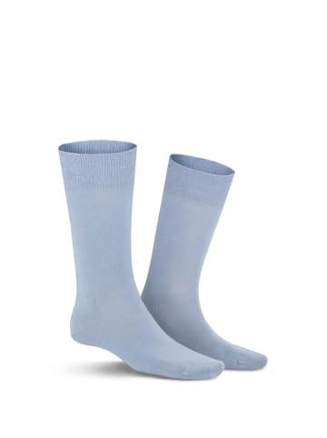 Kunert Socken Richard druckfreier Bund in Light-blue