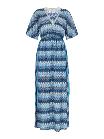 IZIA Damen Kleid in Blau Mehrfarbig