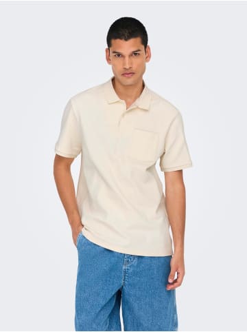 ONLY & SONS Polo in Egret