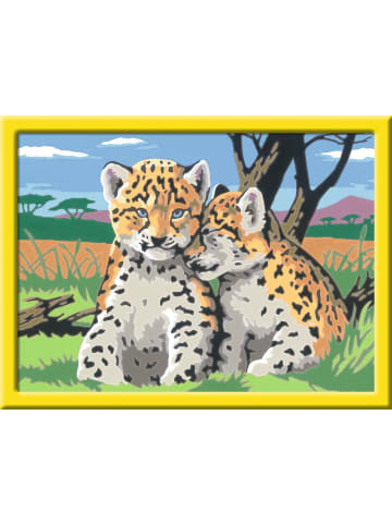 Ravensburger Ravensburger CreArt, Malen nach Zahlen Kinder - Kleine Leoparden in bunt