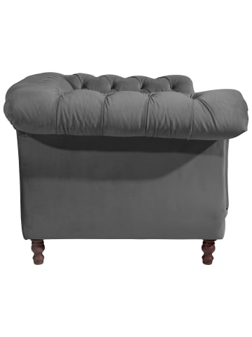 58 aufm Kessel CHESTERFIELD Sessel Kaylin Samtvelours anthrazit